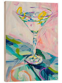 Trätavla Colourful Martini