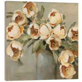 Holzbild Brillante Tulpen