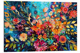 Aluminium print Garden colour explosion - Creative Studio