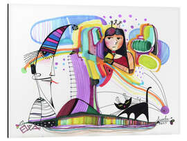 Magnettafel Abenteuer der schwarzen Katze