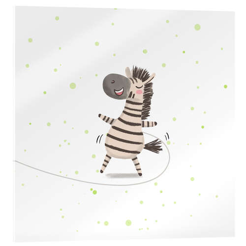 Akrylbillede Disco Zebra