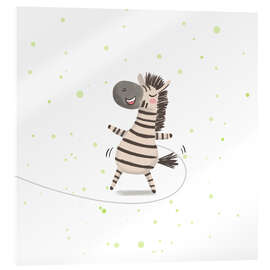 Acrylic print Disco Zebra