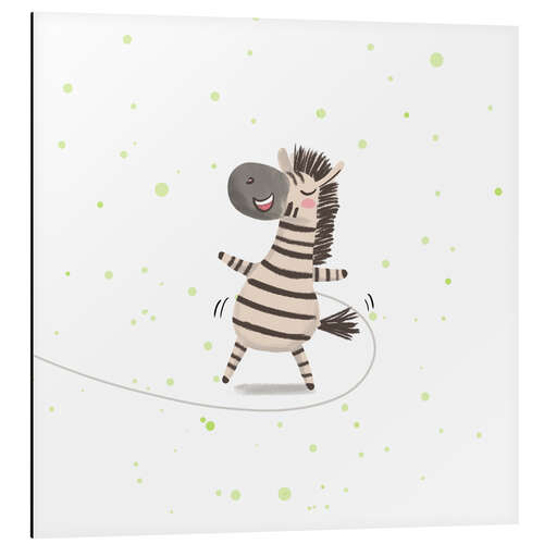 Aluminium print Disco Zebra