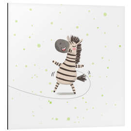 Obraz na aluminium Disco Zebra