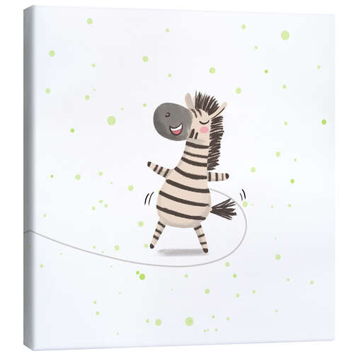 Canvastavla Disco Zebra