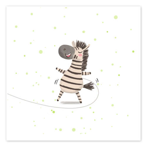 Poster Disco Zebra