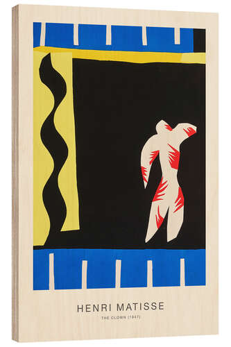 Wood print The Clown, 1947 - Henri Matisse