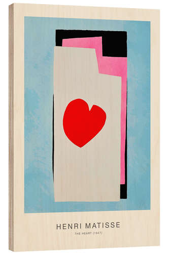 Wood print The Heart, 1947 - Henri Matisse