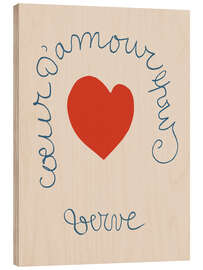Print på træ Coeur d'Amour epris - Verve - Henri Matisse