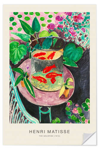 Wandsticker The Goldfish, 1912 - Henri Matisse