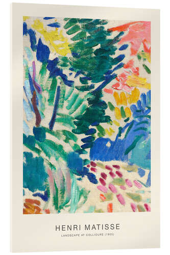 Tableau en verre acrylique Landscape at Collioure I, 1905 - Henri Matisse
