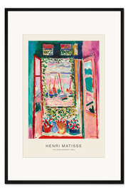 Gerahmter Kunstdruck The Open Window, 1905 - Henri Matisse