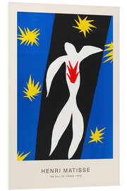 Print på skumplade The Fall of Icarus, 1945 - Henri Matisse