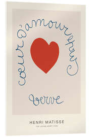 Tableau en verre acrylique The Loving Heart, 1949 - Henri Matisse