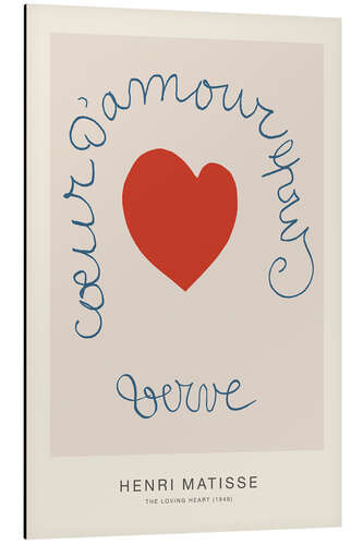 Stampa su alluminio The Loving Heart, 1949 - Henri Matisse