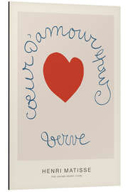 Stampa su alluminio The Loving Heart, 1949 - Henri Matisse