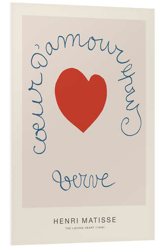 PVC-taulu The Loving Heart, 1949 - Henri Matisse