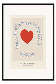 Gerahmter Kunstdruck The Loving Heart, 1949 - Henri Matisse