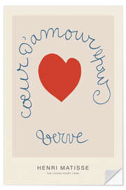Wall sticker The Loving Heart, 1949 - Henri Matisse