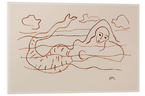 Stampa su PVC The Mermaid, 1942 - Henri Matisse