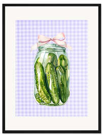 Gerahmter Kunstdruck Eingelegte Gurken