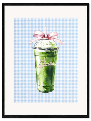 Framed art print Iced Matcha
