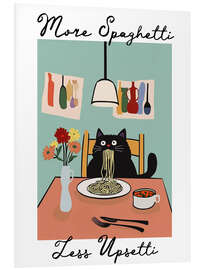 Cuadro de PVC More Spaghetti Less Upsetti