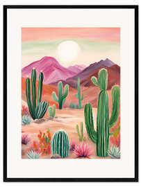 Framed art print Cactus desert