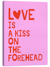 Canvas print Love Is A Kiss On The Forehead - Ohkimiko