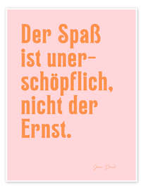 Tableau Der Spaß ist unerschöpflich - Jean Paul - Ohkimiko