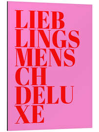 Tableau en aluminium Lieblingsmensch Deluxe - Ohkimiko
