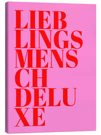 Stampa su tela Lieblingsmensch Deluxe - Ohkimiko