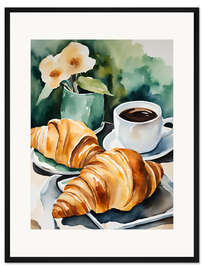 Gerahmter Kunstdruck Frühstück