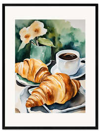 Gerahmter Kunstdruck Frühstück