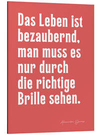 Aluminium print Das bezaubernde Leben - Alexandre Dumas - Ohkimiko
