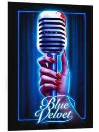 Hartschaumbild Blue Velvet