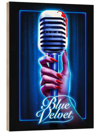 Holzbild Blue Velvet