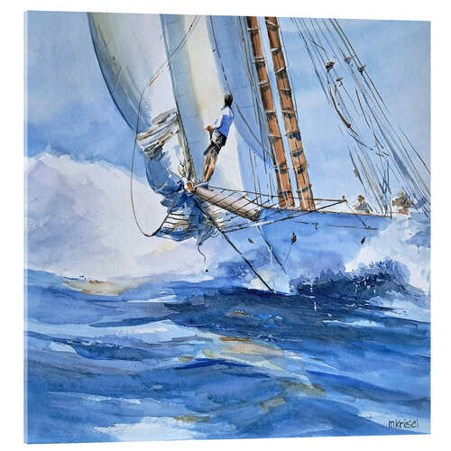 Stampa su vetro acrilico Sailing Just for fun