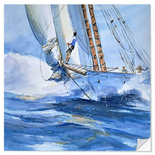 Wandsticker Sailing just for fun