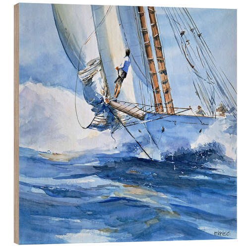 Stampa su legno Sailing Just for fun