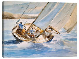 Lærredsbillede Sailing downwind - Matthias Kriesel