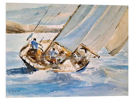 Hartschaumbild Vor dem Wind segeln