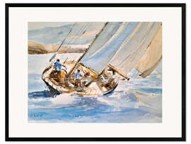 Gerahmter Kunstdruck Vor dem Wind segeln