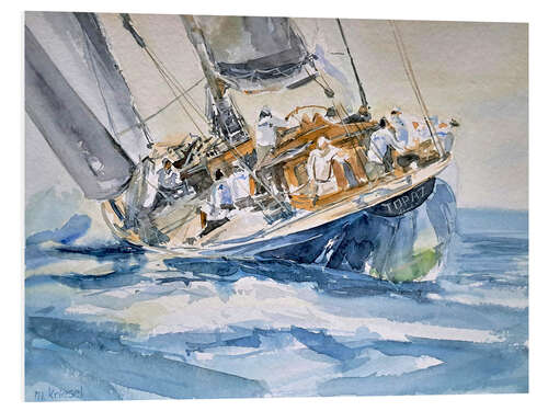 Foam board print Regatta - Topaz
