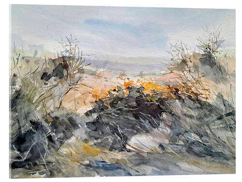 Acrylic print Autumn mood in the dunes