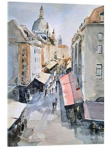 Acrylic print Dresden, Münzgasse