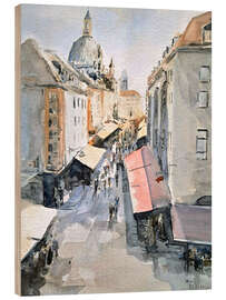 Holzbild Dresden, Münzgasse - Matthias Kriesel