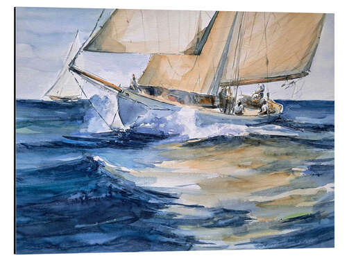 Tableau en aluminium I am sailing