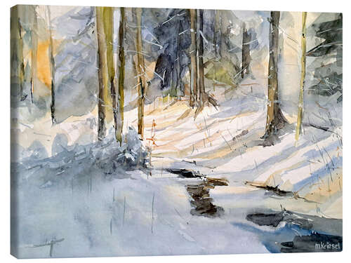 Canvas print Winter light