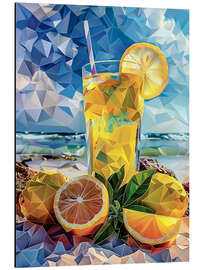 Alubild Cocktail am Strand